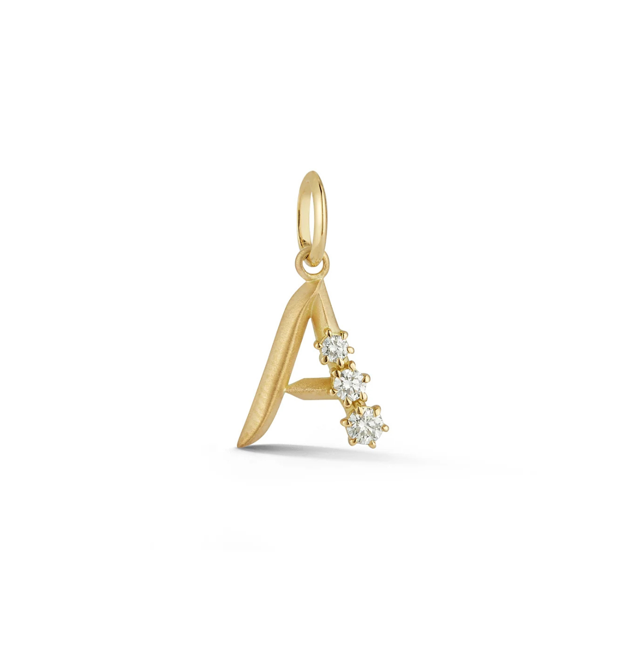 18K Gold Vermeil Glam Letter Charm A