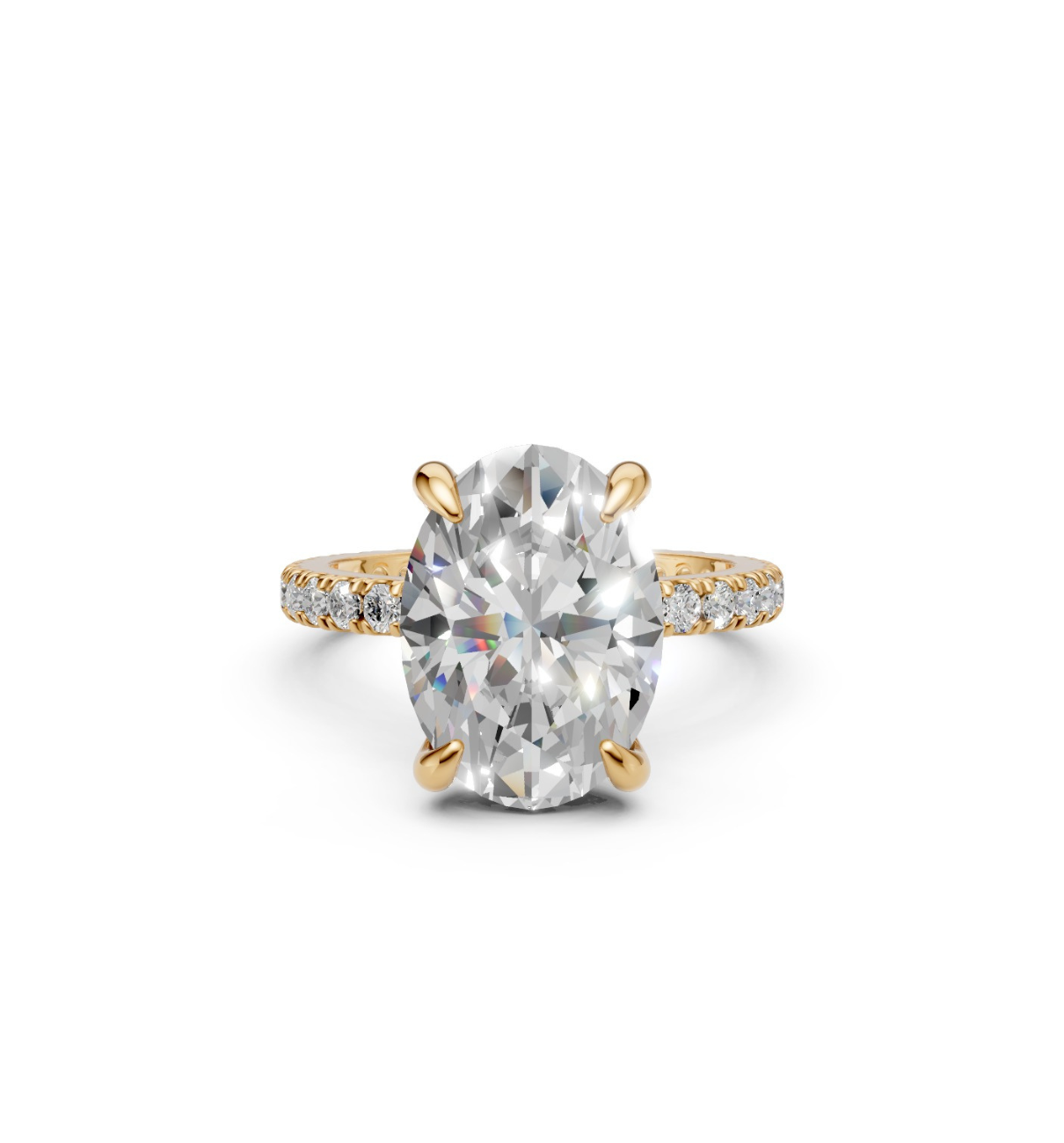 SPLENDORE || 3.02 Ct Lab-Grown Diamond Ring In 14K Gold