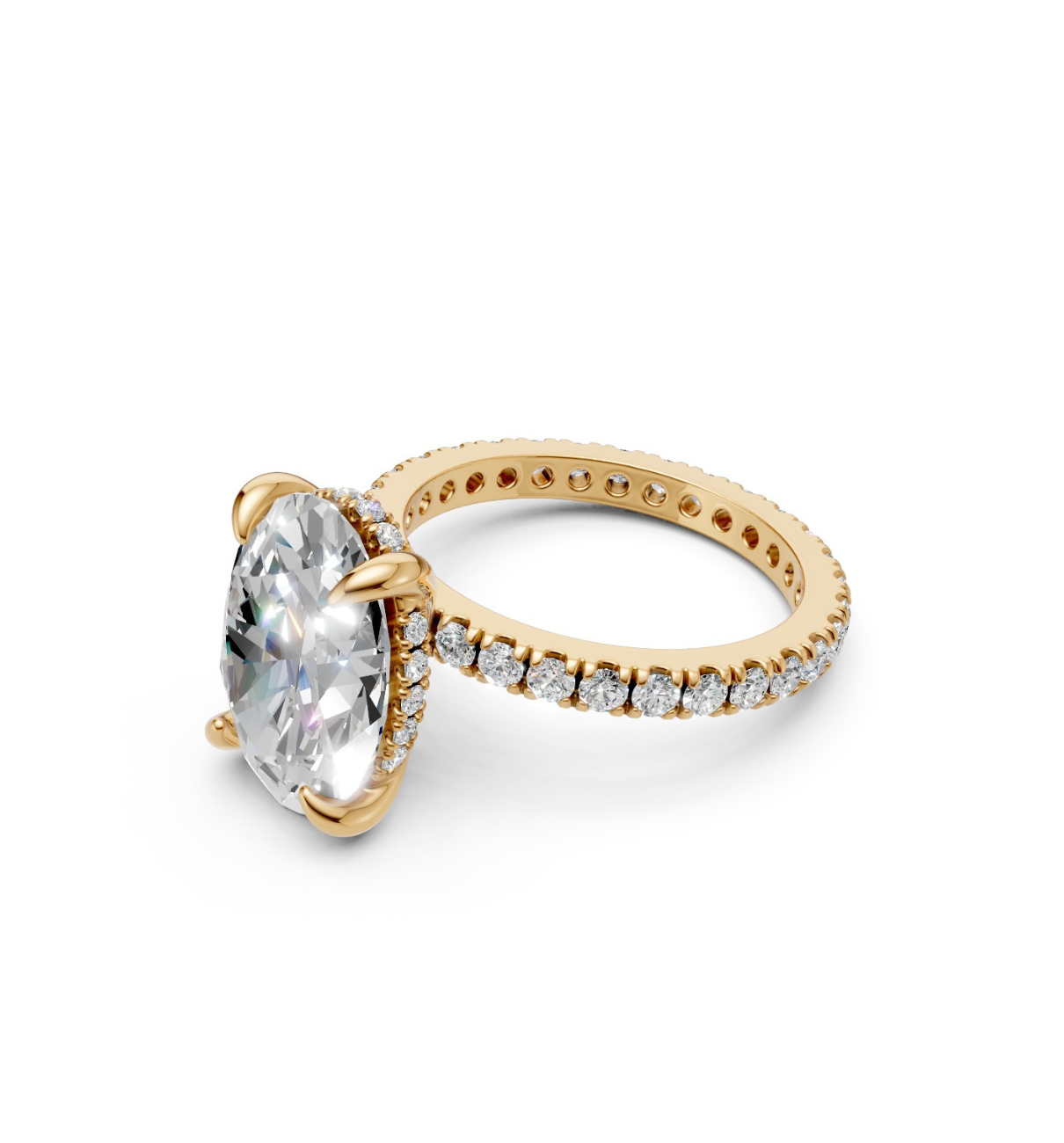 SPLENDORE || 3.02 Ct Lab-Grown Diamond Ring In 14K Gold