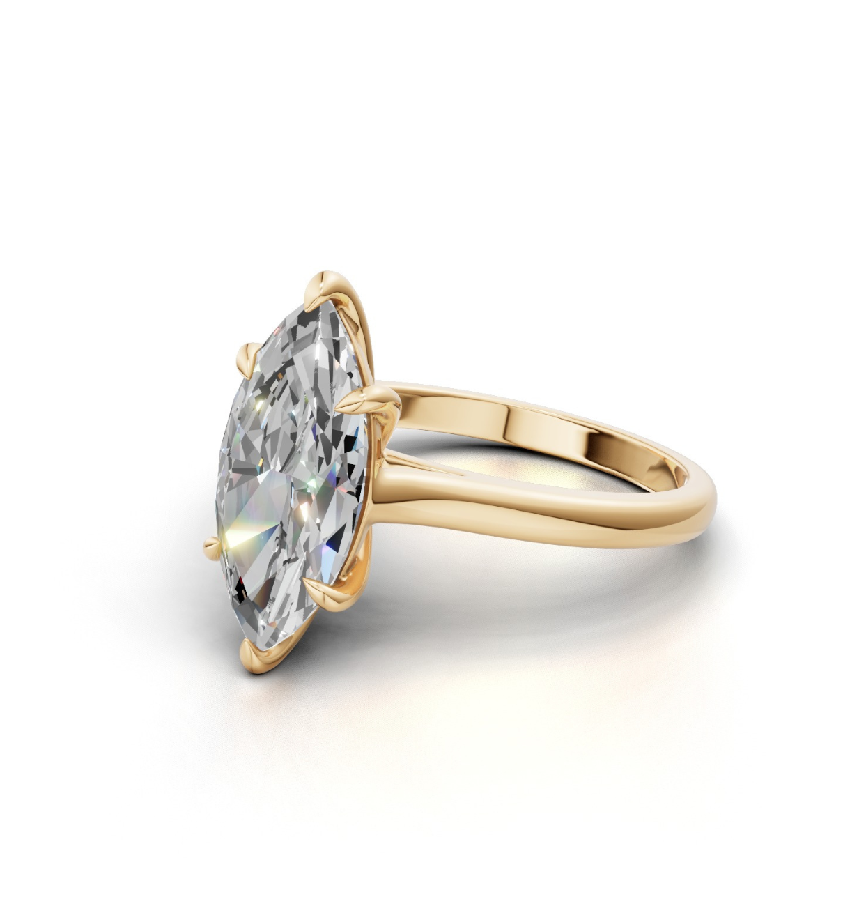 REGAL || 2.25Ct Lab-Grown Diamond Marquise Ring In 14K Gold