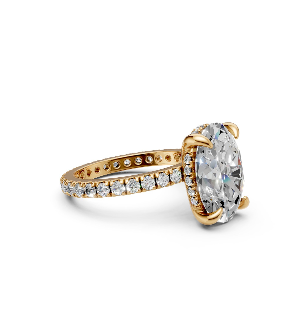 SPLENDORE || 3.02 Ct Lab-Grown Diamond Ring In 14K Gold