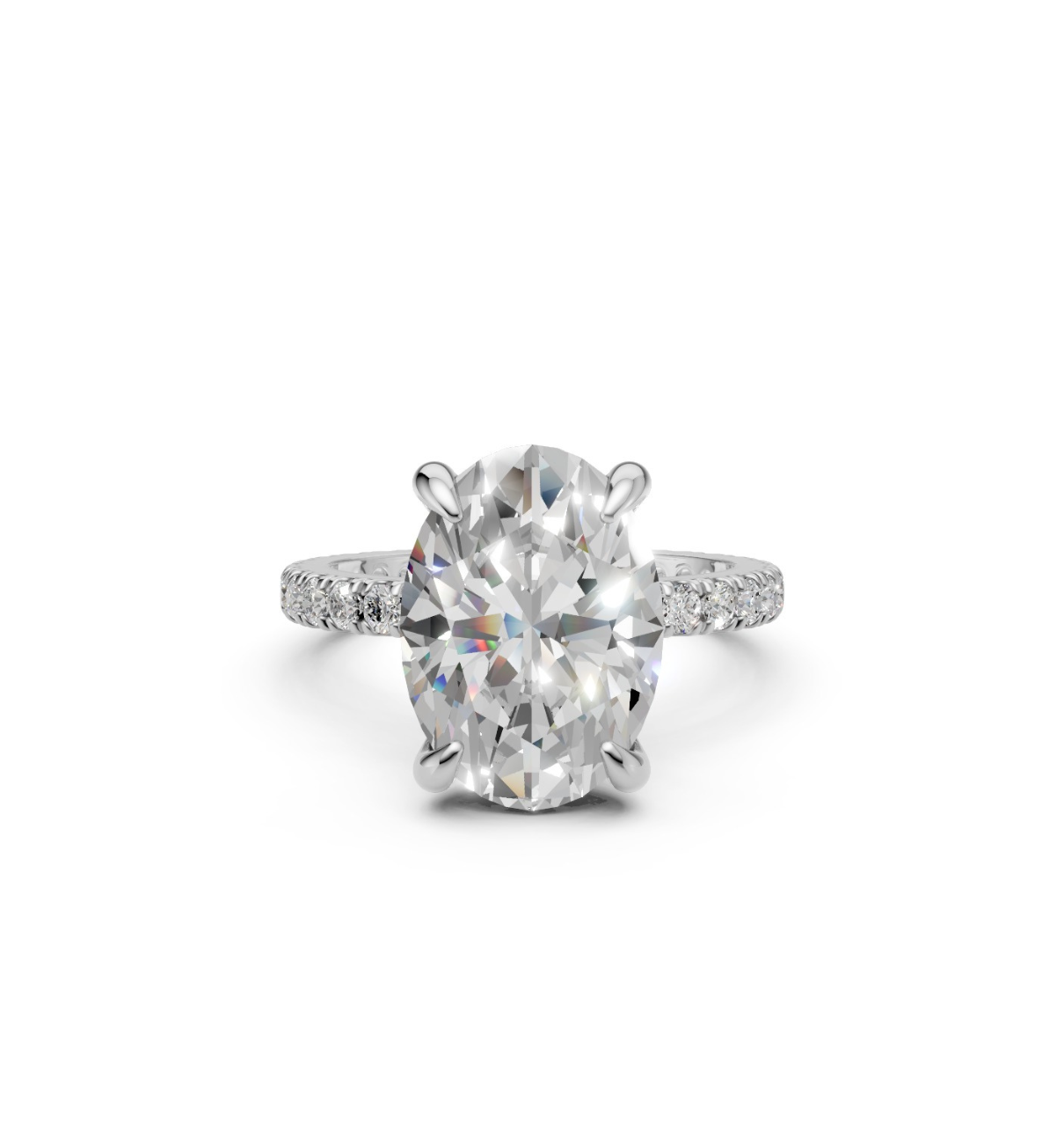 SPLENDORE || 3.02 Ct Moissanite Ring In 14K Gold