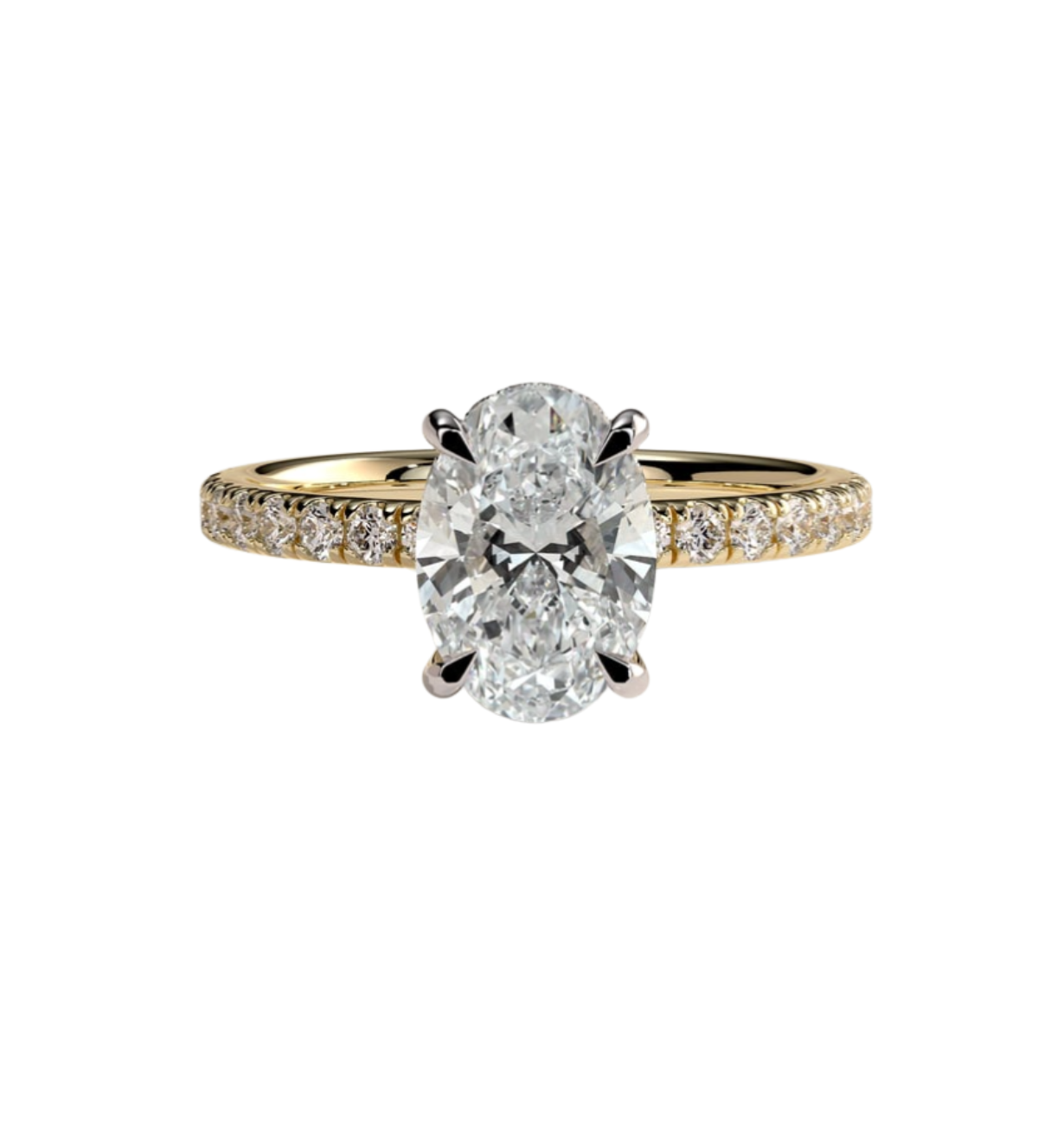 BLOOM OVAL ENGAGEMENT RING