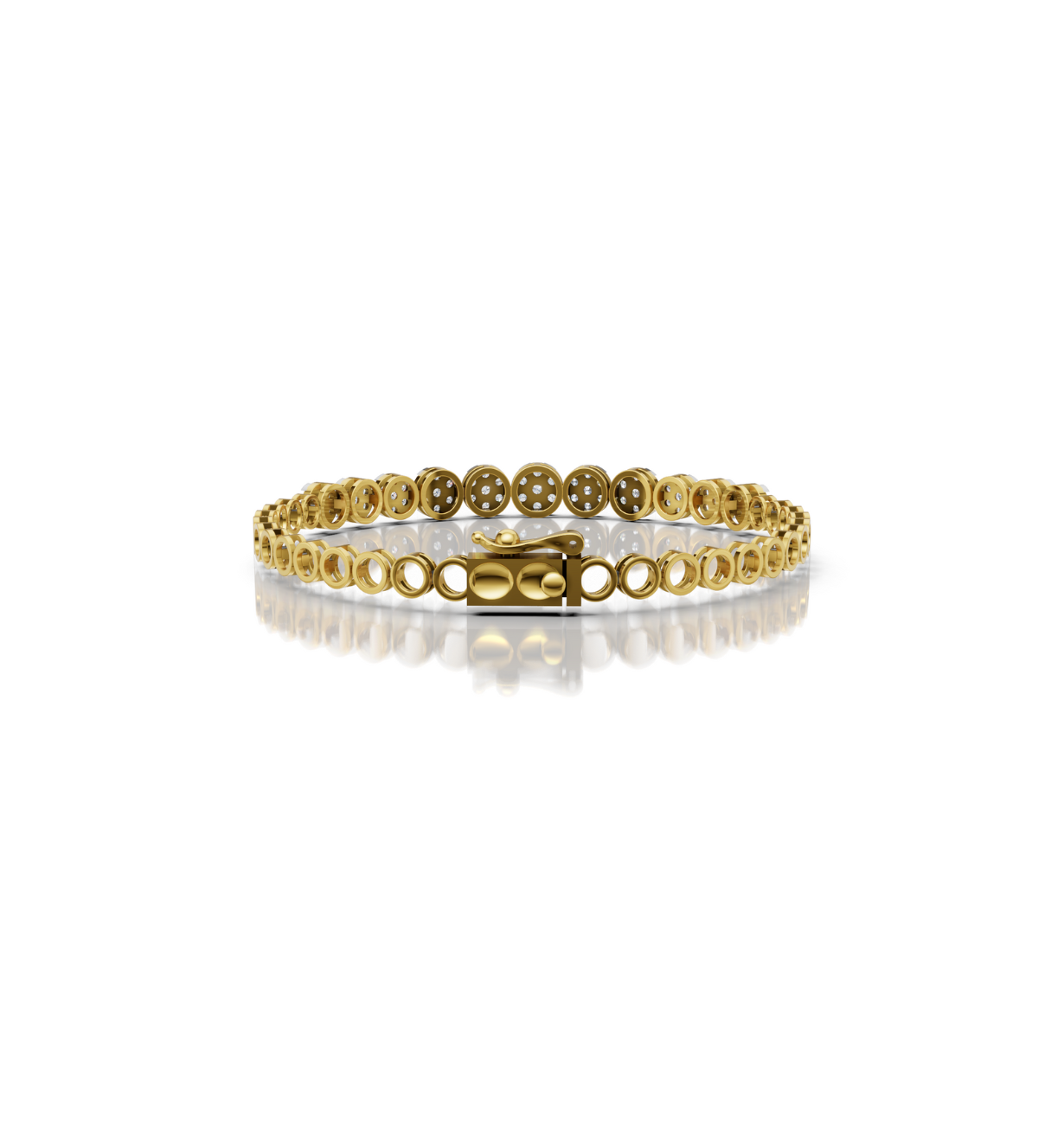 INFINIE || 2.80Ct Cz Diamond Tennis Bracelet In 925 Silver