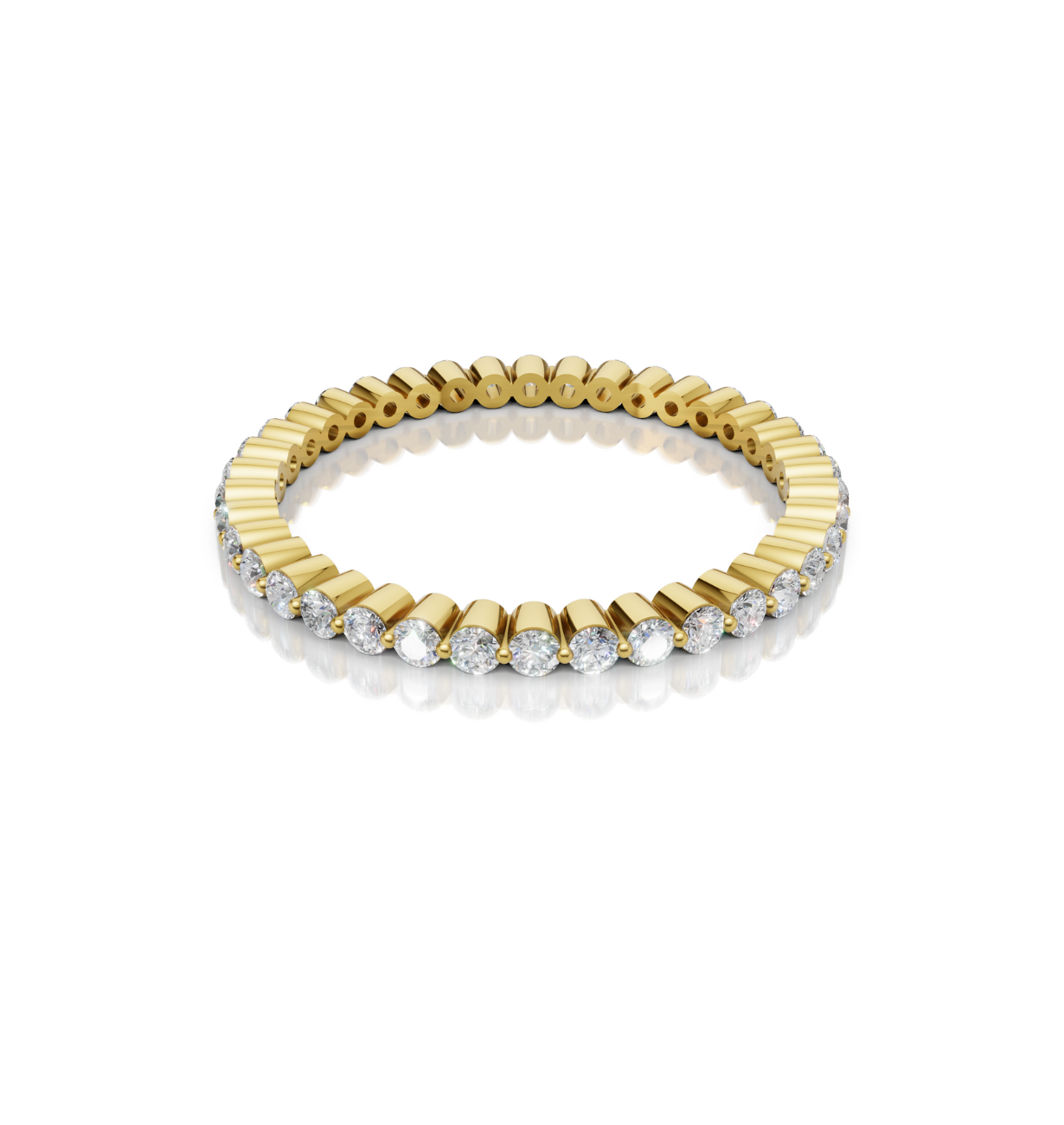 CIRONA || 0.45Ct Lab-Grown Diamond Band In 14K Gold