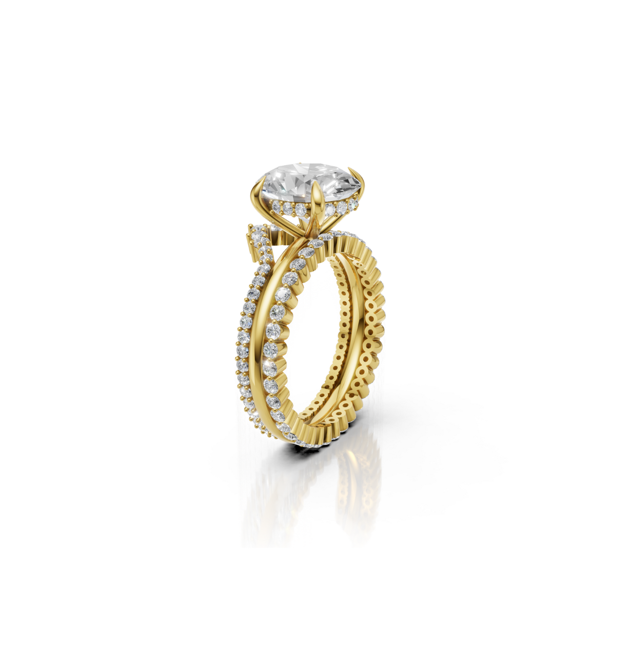 BELLANOVA || 2.08Ct Lab-Grown Diamond Ring Set In 14K Gold