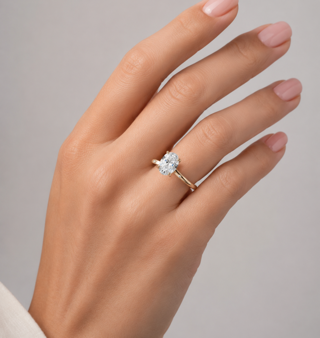LAMA OVAL ENGAGEMENT RING