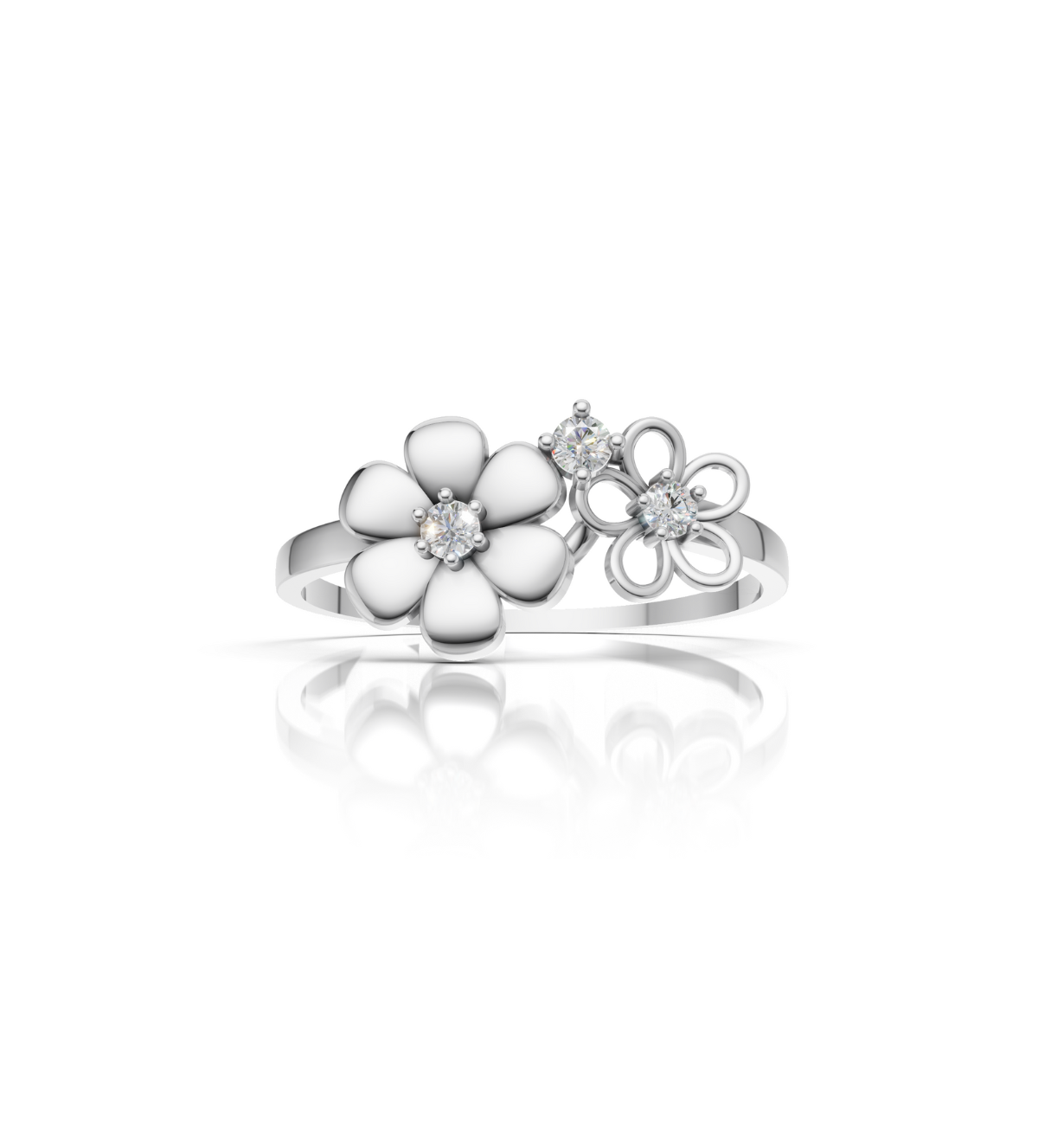 FLEURIS || 1.05Ct Lab-Grown Diamond Ring in 14K Gold