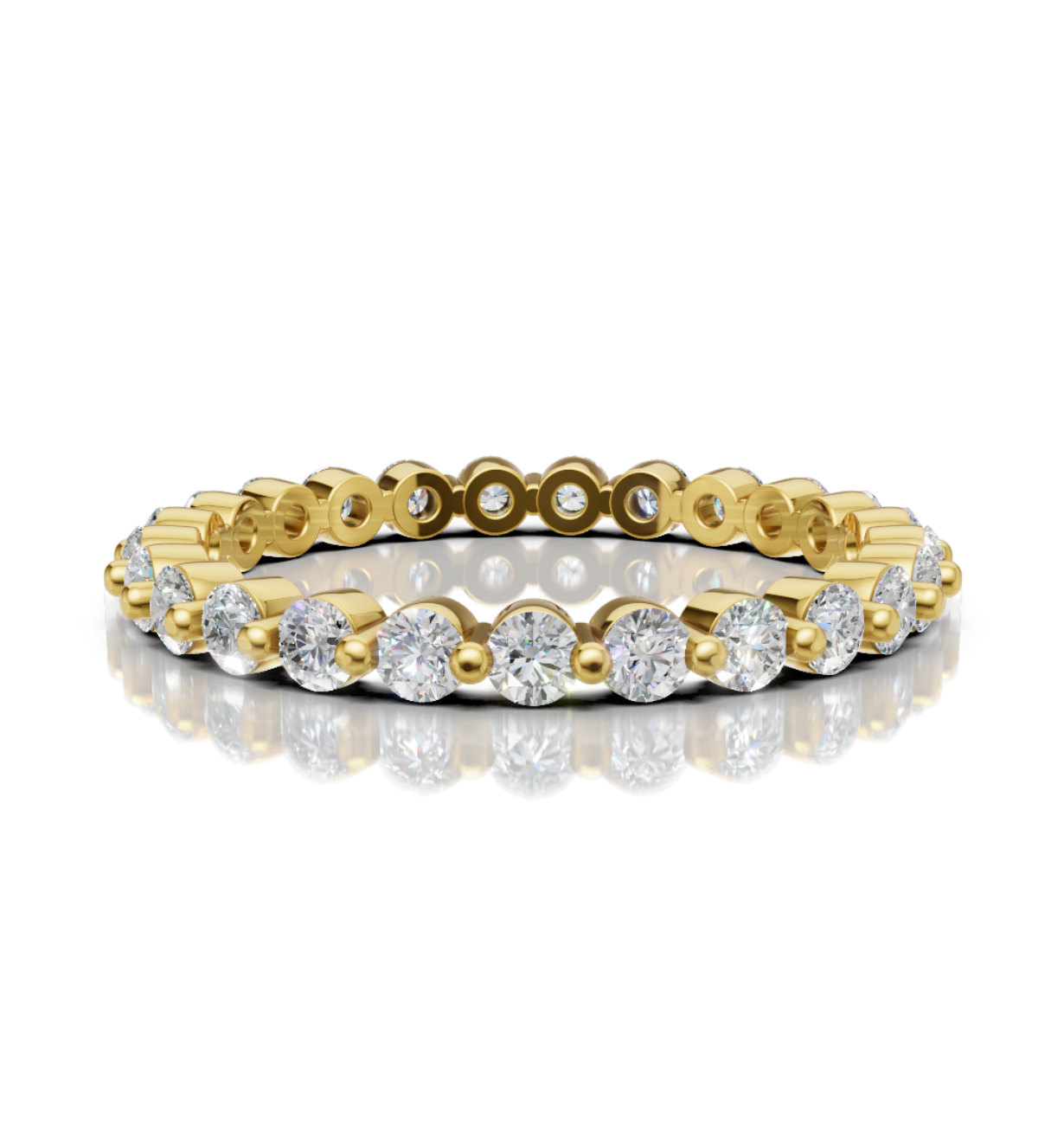 Gold and diamond ring