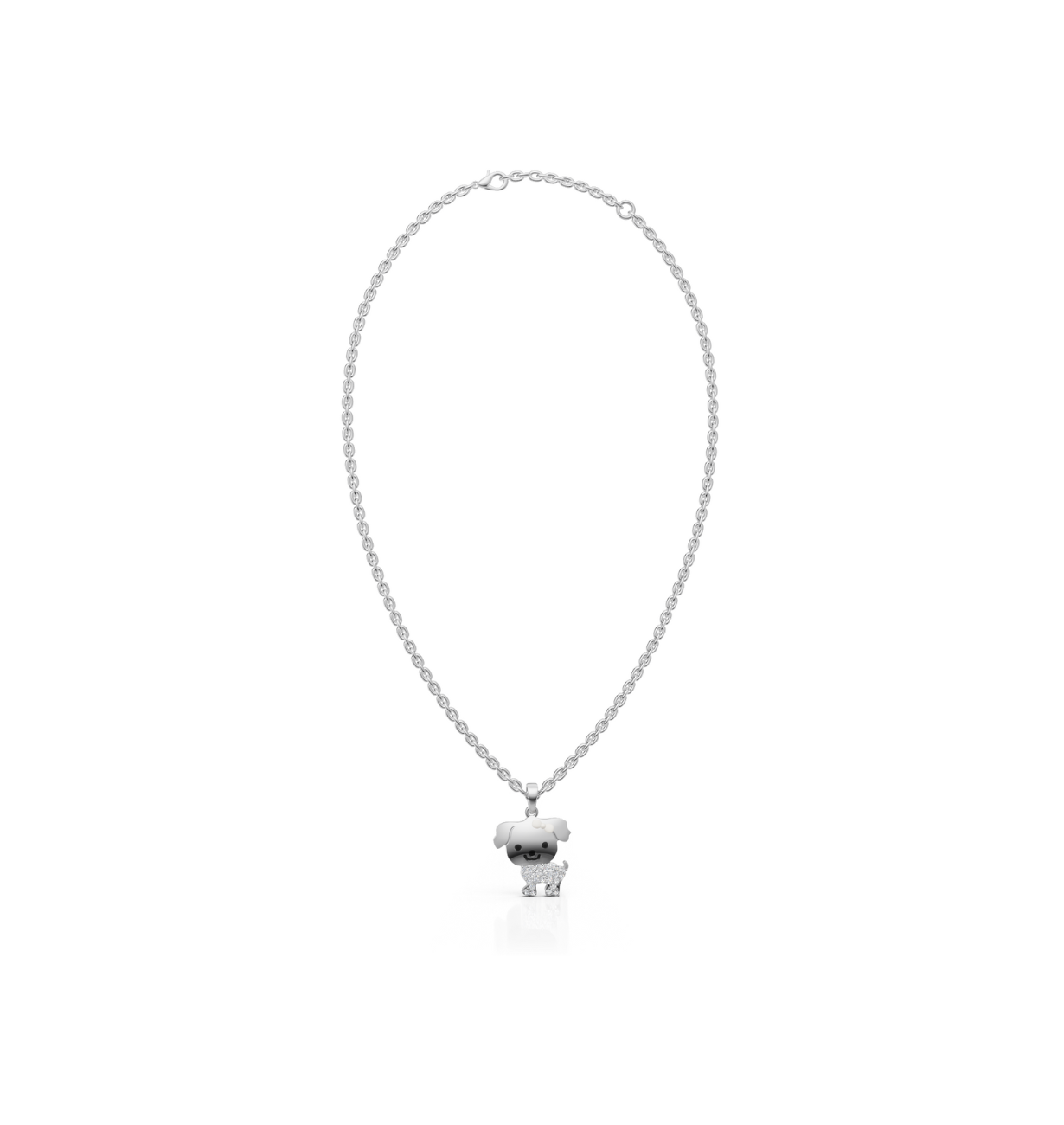 CUCCIOLO || 2.01Ct CZ Diamond Necklace In 925 Silver
