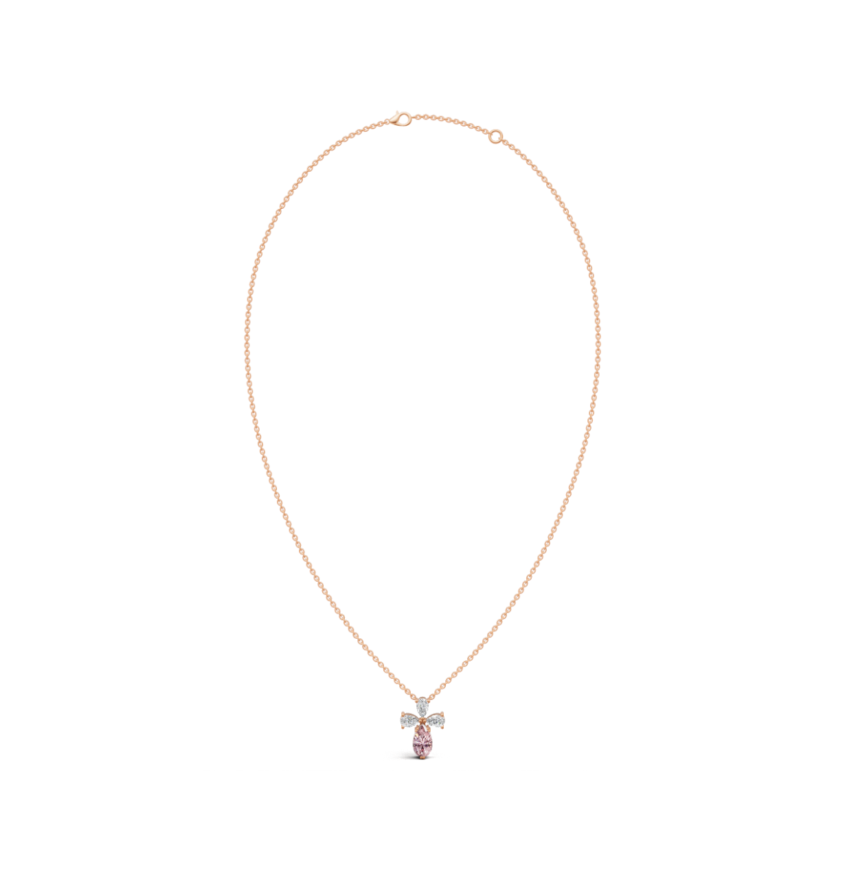 ETOILE || 4.33Ct CZ Diamond Necklace In 925 Silver