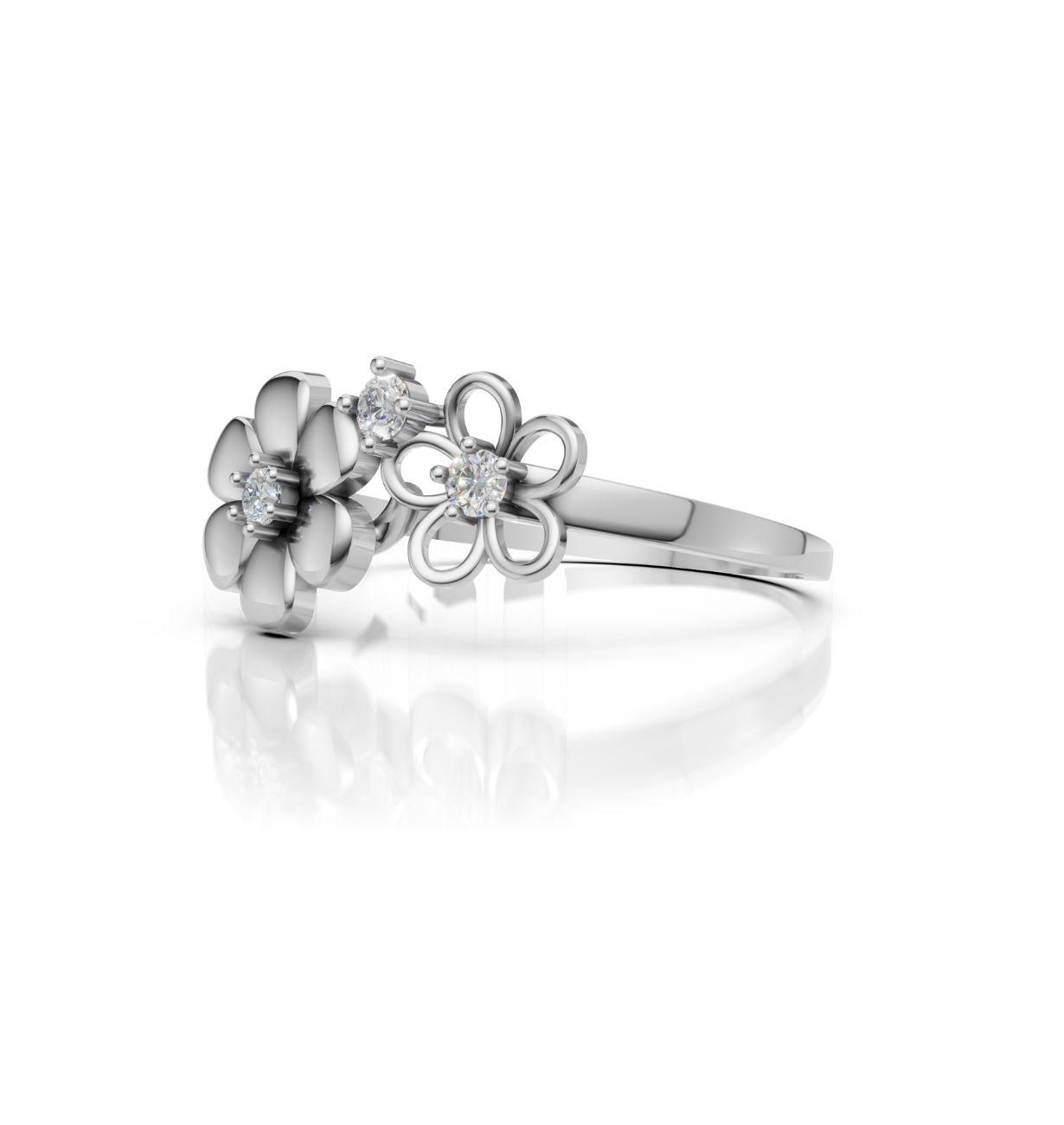 FLEURIS || 1.05Ct Lab-Grown Diamond Ring in 14K Gold