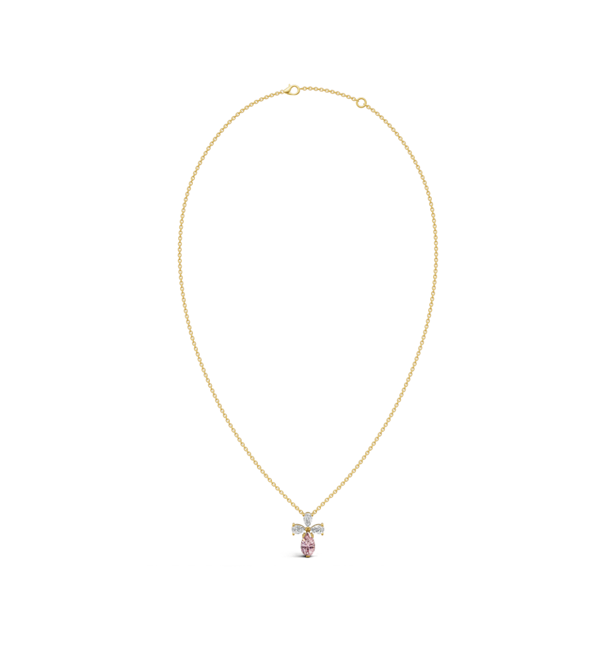 ETOILE || 4.33Ct CZ Diamond Necklace In 925 Silver