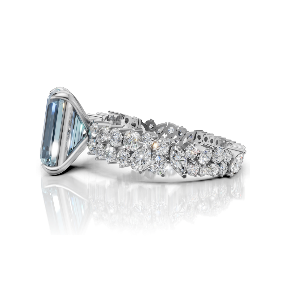 AQUIRA || 3Ct Lab-Grown Diamond Ring In 14K Gold