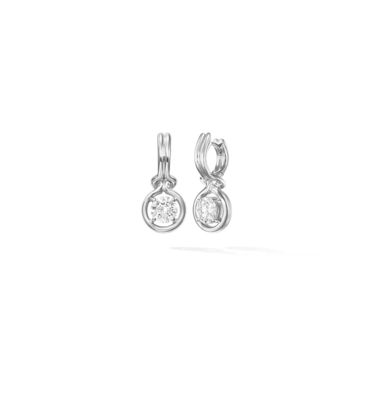fine jewelry lab grown diamond hoop earrings in 14k gold