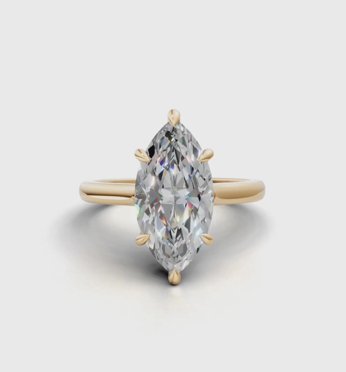 REGAL || 2.25ct Lab Grown Diamond Ring In 14K Gold