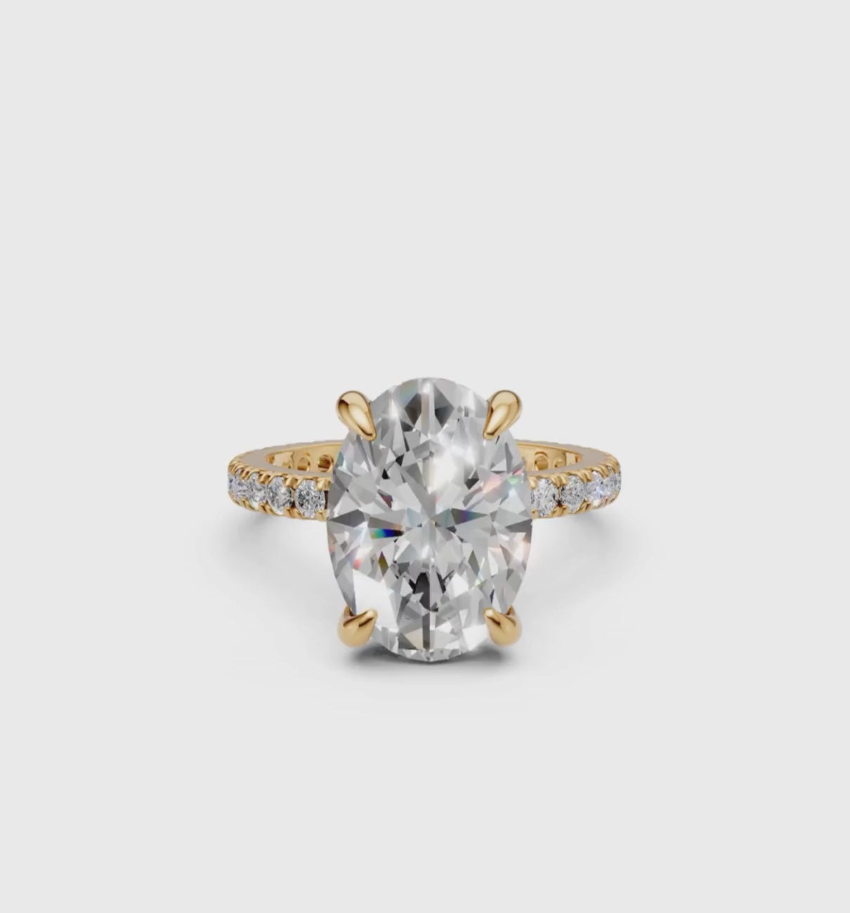 SPLENDORE || 3.02 Ct Lab-Grown Diamond Ring In 14K Gold
