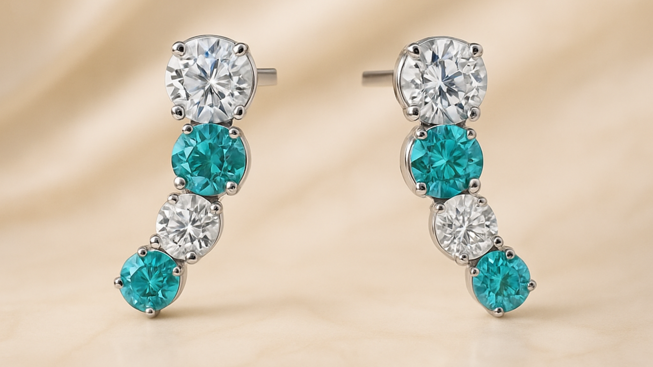 Which Australian Style Suits Our Teal & White Gradient Bar Earrings Best?