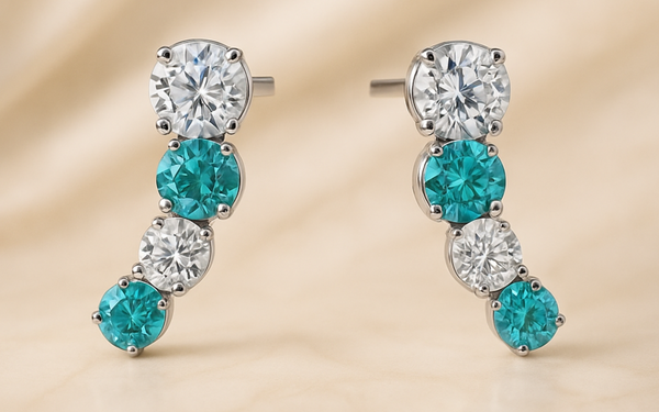 Which Australian Style Suits Our Teal & White Gradient Bar Earrings Best?