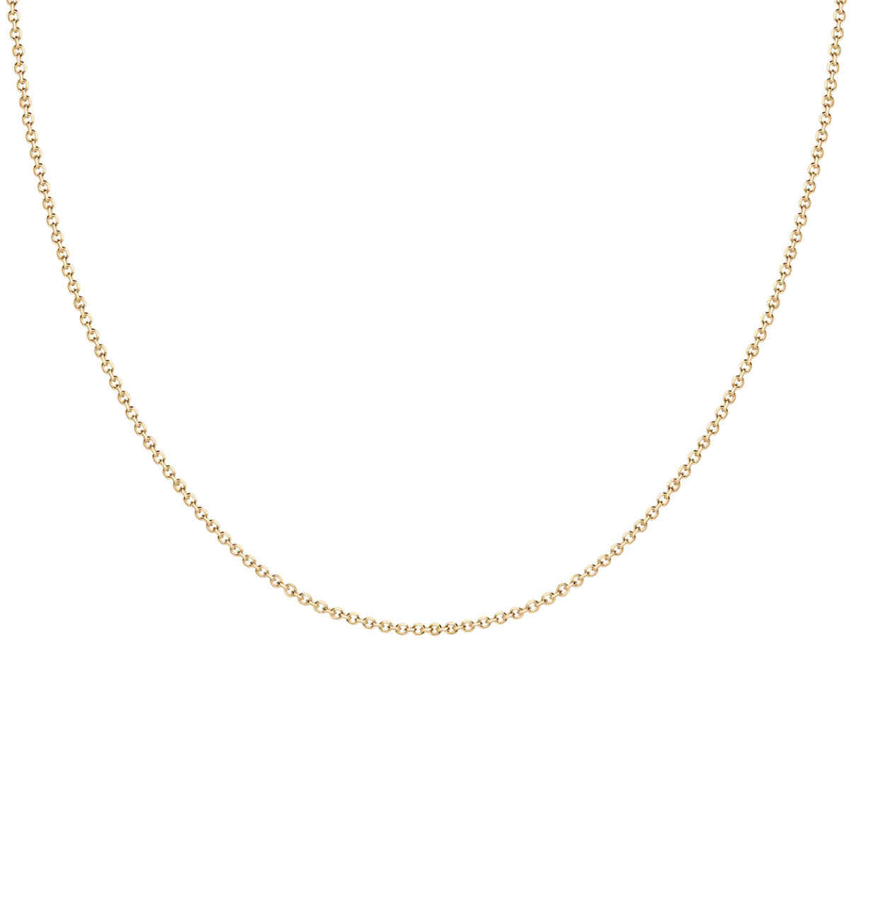 14K Solid Gold Adjustable Chain Necklace