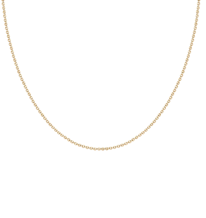 14K Solid Gold Adjustable Chain Necklace
