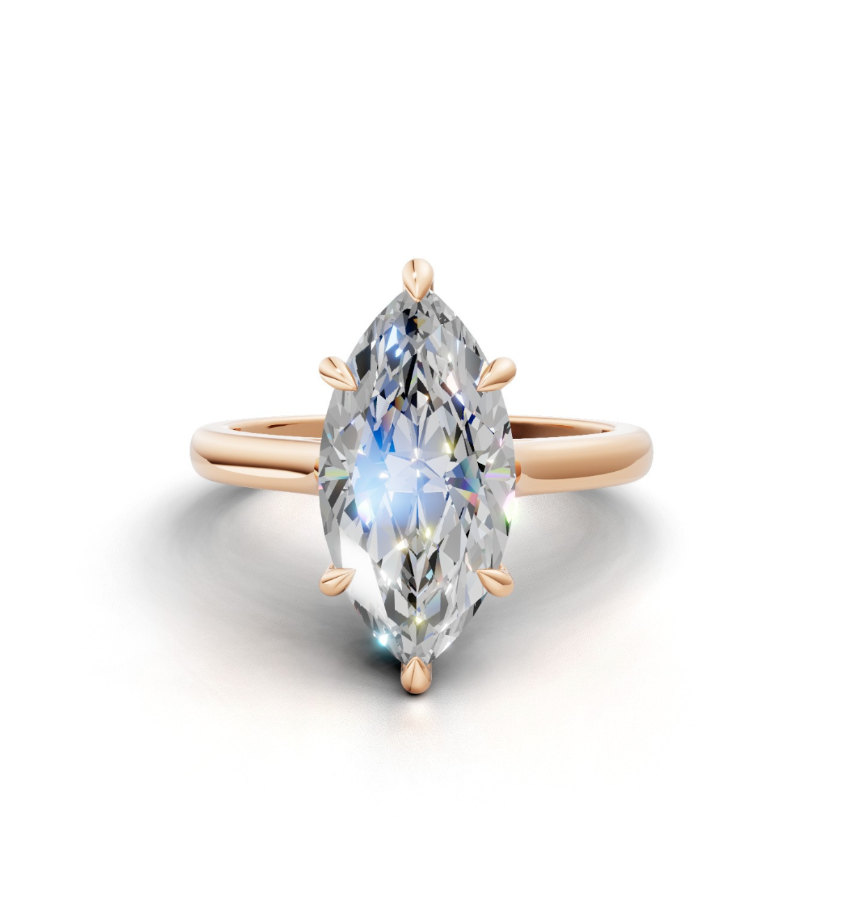 REGAL || 2.25ct Lab Grown Diamond Ring In 14K Gold