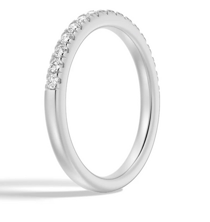 HALCYON || 0.15Ct Lab-Grown Diamond Half-Eternity Band In 14K Gold