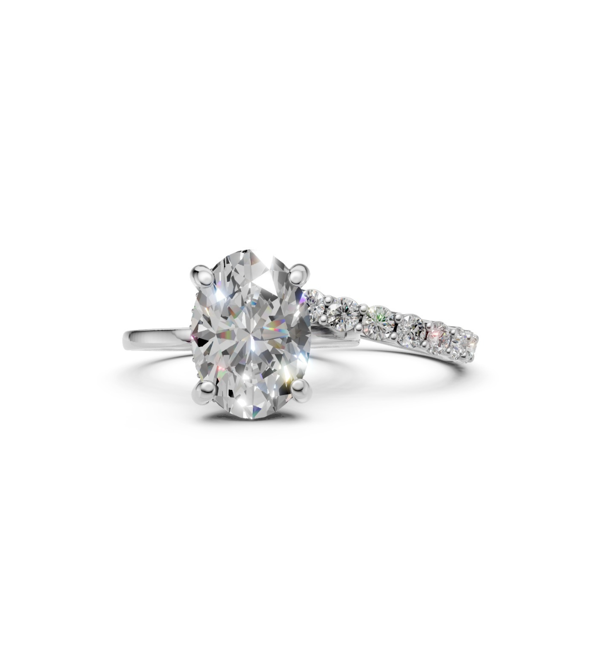 DARCY || 3.08Ct Lab-Grown Diamond Ring Set In 14K Gold