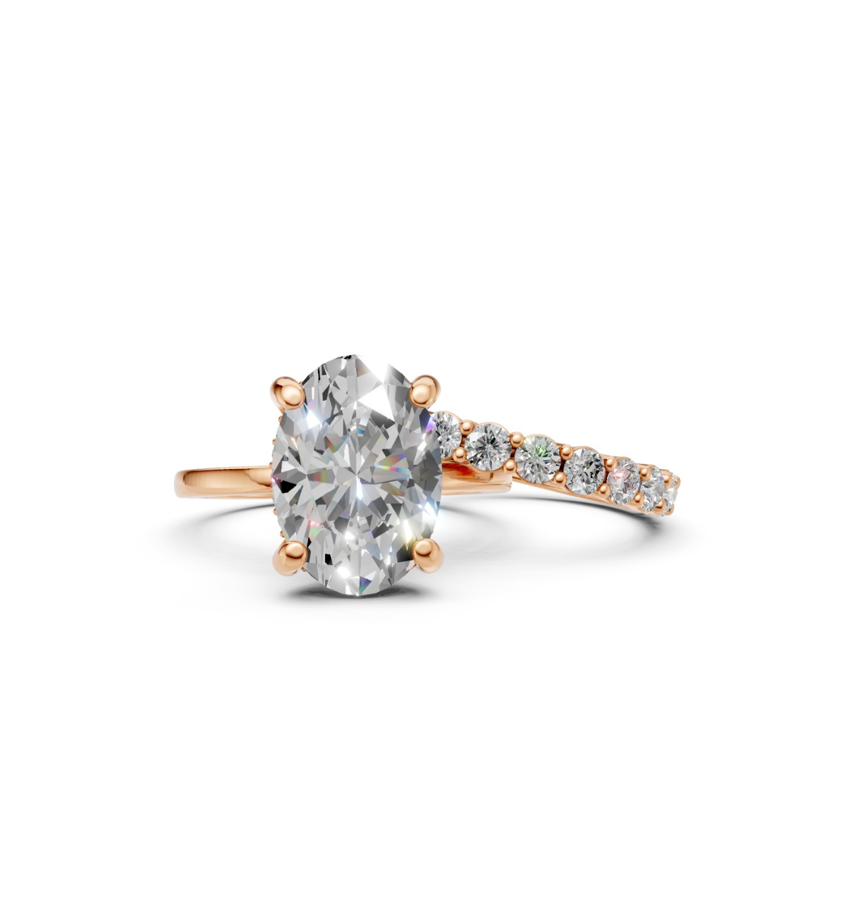 DARCY || 3.08Ct Lab-Grown Diamond Ring Set In 14K Gold