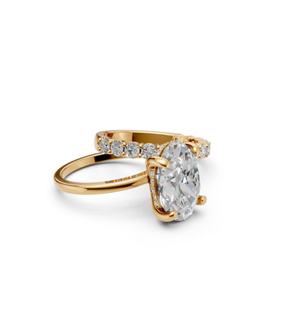DARCY || 3.08Ct Lab-Grown Diamond Ring Set In 14K Gold