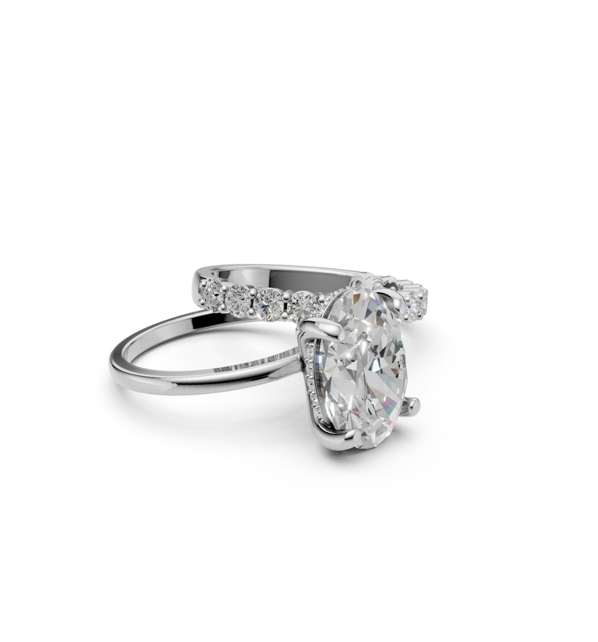 DARCY || 3.08Ct Lab-Grown Diamond Ring Set In 14K Gold