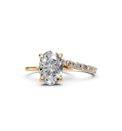 DARCY || 3.08Ct Lab-Grown Diamond Ring Set In 14K Gold