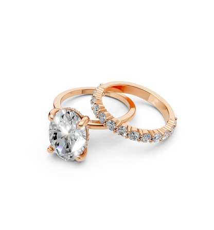 DARCY || 3.08Ct Lab-Grown Diamond Ring Set In 14K Gold