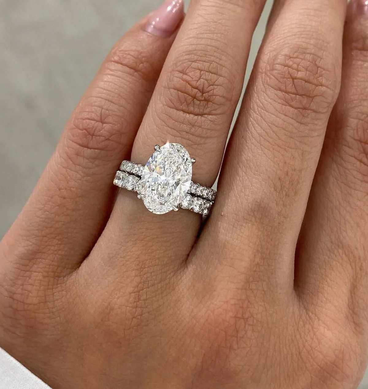 Alla Oval Engagement Ring in 14K Gold with Hidden Halo