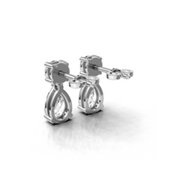 Diamond Convertible Drop Earrings