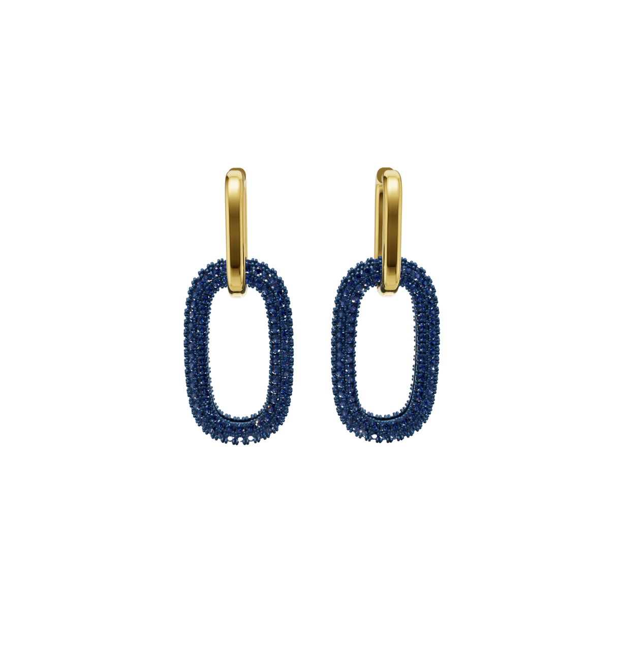 Fashionable Midnight Link Earrings for formal occasions.