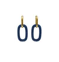 Fashionable Midnight Link Earrings for formal occasions.