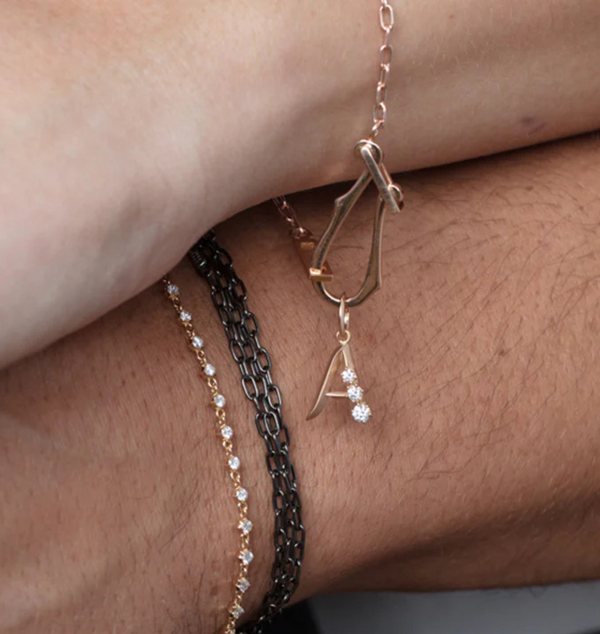 Glam Letter Charm
