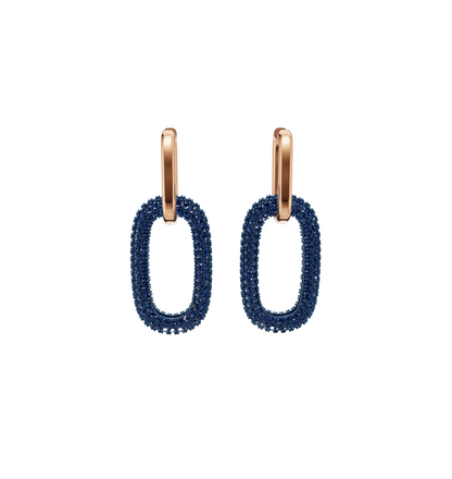 Midnight Link Drop Earrings
