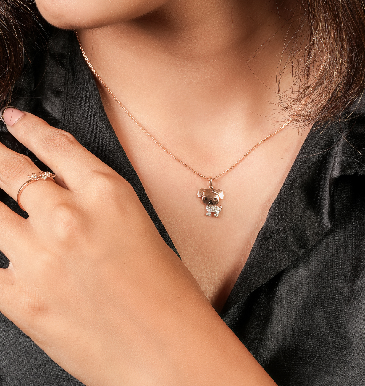 CUCCIOLO || 2.01Ct CZ Diamond Necklace In 925 Silver