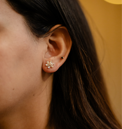 Petal Glow 1.84 TCW Flower Studs