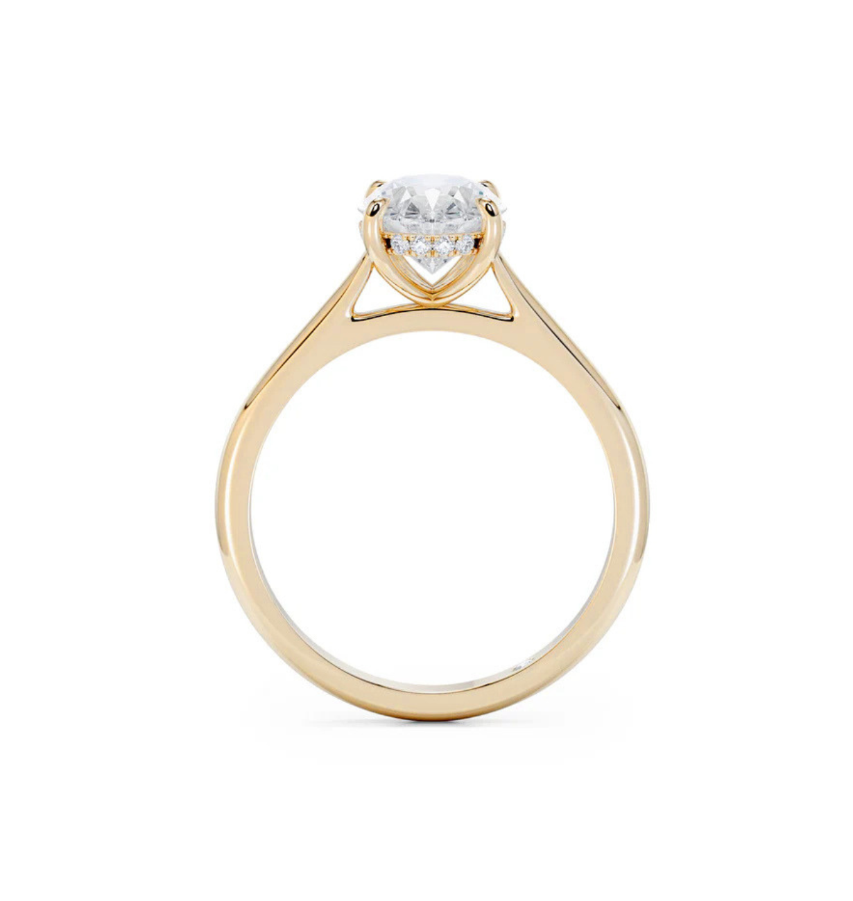Premium LAMA Oval Engagement Ring showcasing exceptional brilliance