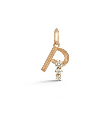 R Glam Letter Charm 
