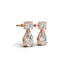 Rose Vermeil Diamond Convertible Drop Earrings
