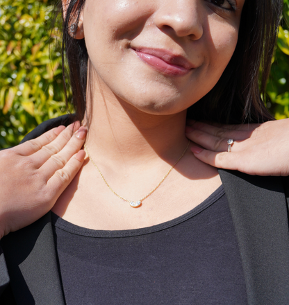 PARISA || 3.72Ct CZ Diamond Necklace In 925 Silver