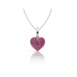 CUORE || 2.30Ct CZ Diamond Necklace In 925 Silver