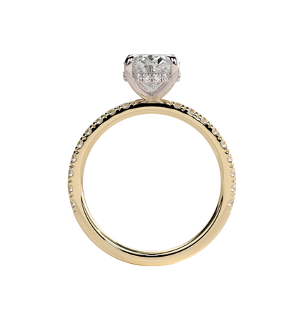 BLOOM OVAL ENGAGEMENT RING