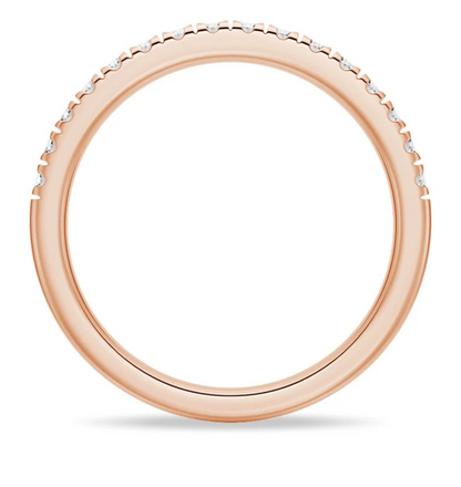 HALCYON || 0.15Ct Lab-Grown Diamond Half-Eternity Band In 14K Gold