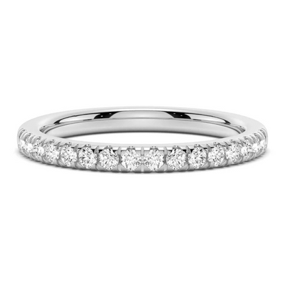 HALCYON || 0.15Ct Lab-Grown Diamond Half-Eternity Band In 14K Gold