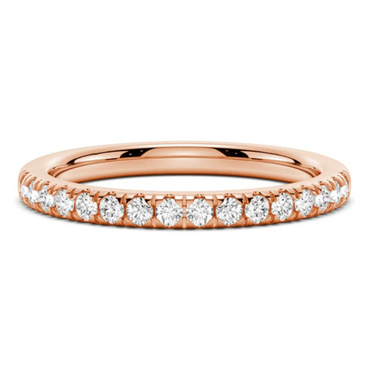 HALCYON || 0.15Ct Lab-Grown Diamond Half-Eternity Band In 14K Gold